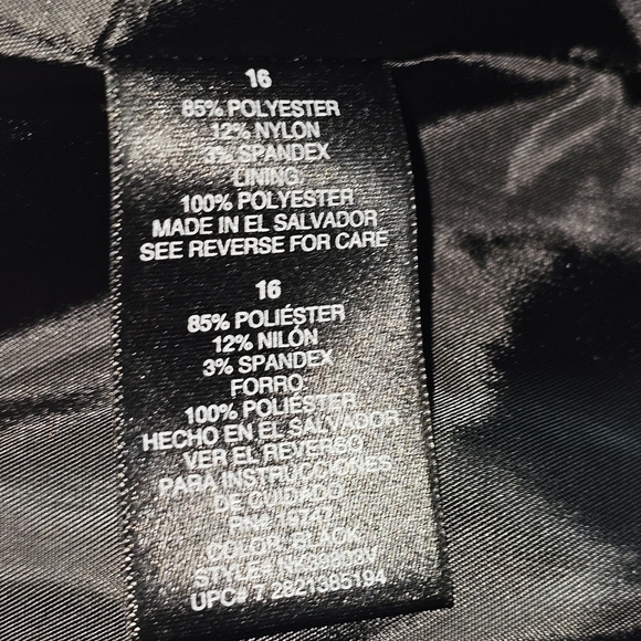 Norma Kamali Black Velvet Blazer Jacket Size 16 – Soft Stretch Corduroy Look - Picture 10 of 11